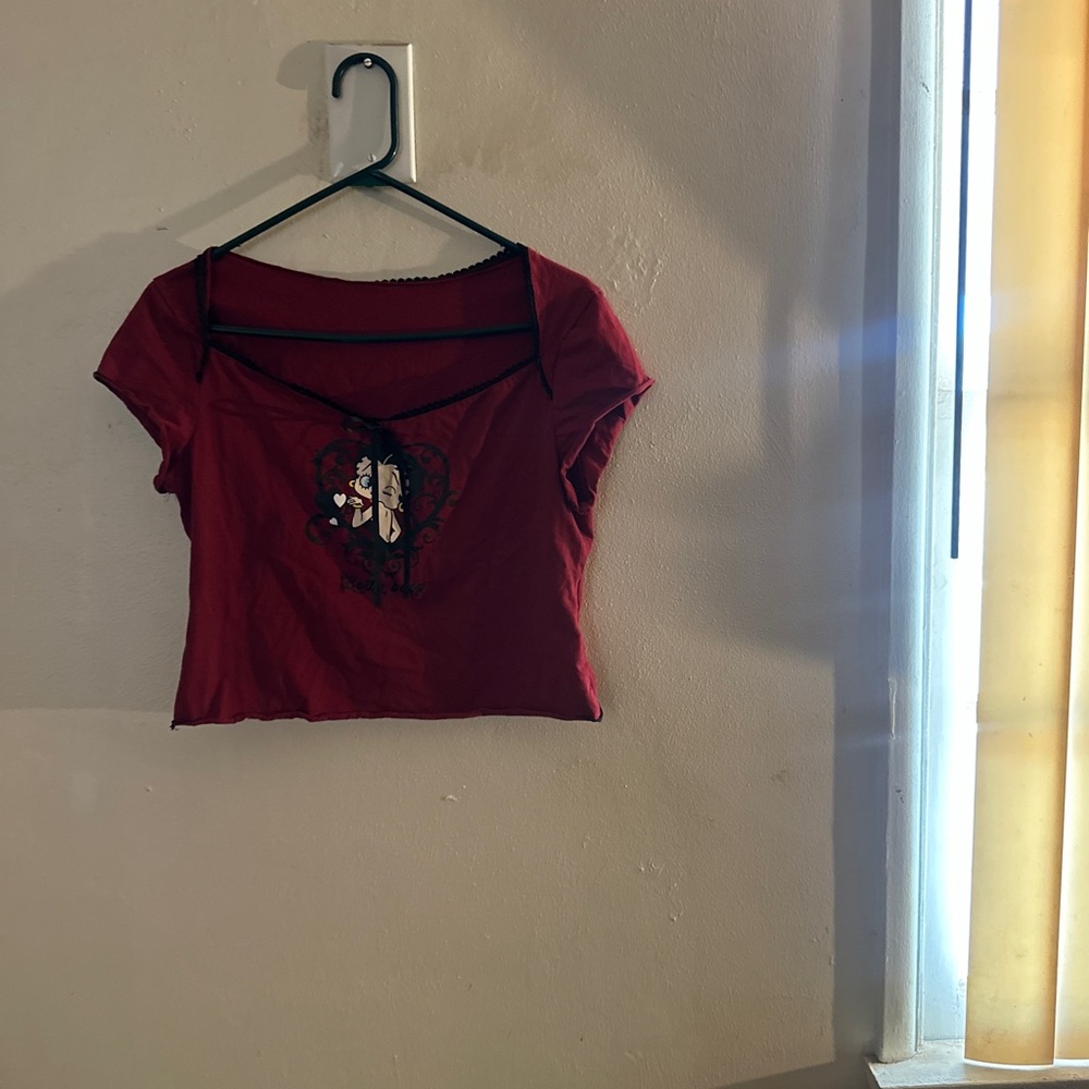 Red Graphic Women's Top